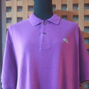 Lacoste Polo Size 7/ 40/ L Made in France Tennis/ Golf/ Sailing Size 20 Neck/ L